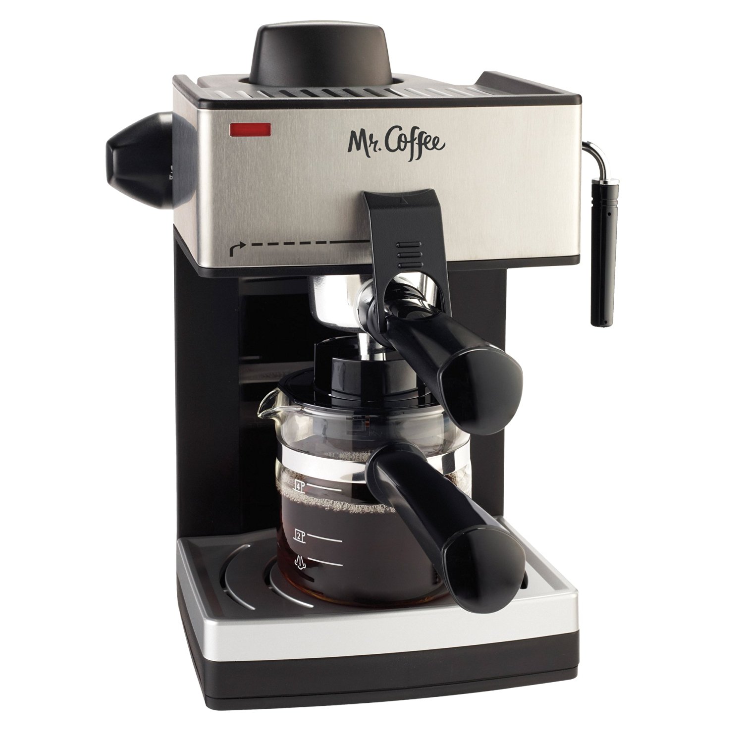 Mr. Coffee 4Cup Steam Espresso System with Milk Frother, ECM160